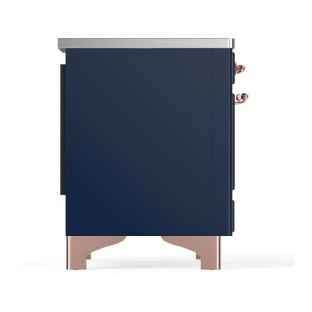 ILVE Majestic II 40 inch Triple Glass Door Induction Range Copper Midnight Blue