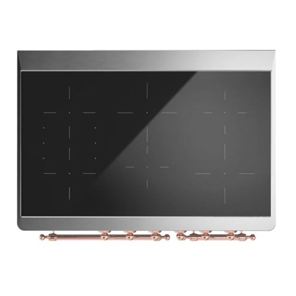 ILVE Majestic II 40 inch Triple Glass Door Induction Range Copper Midnight Blue