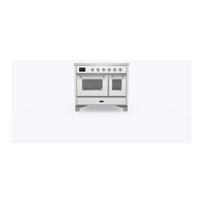 ILVE Majestic II 40 inch Triple Glass Door Induction Range Chrome RAL