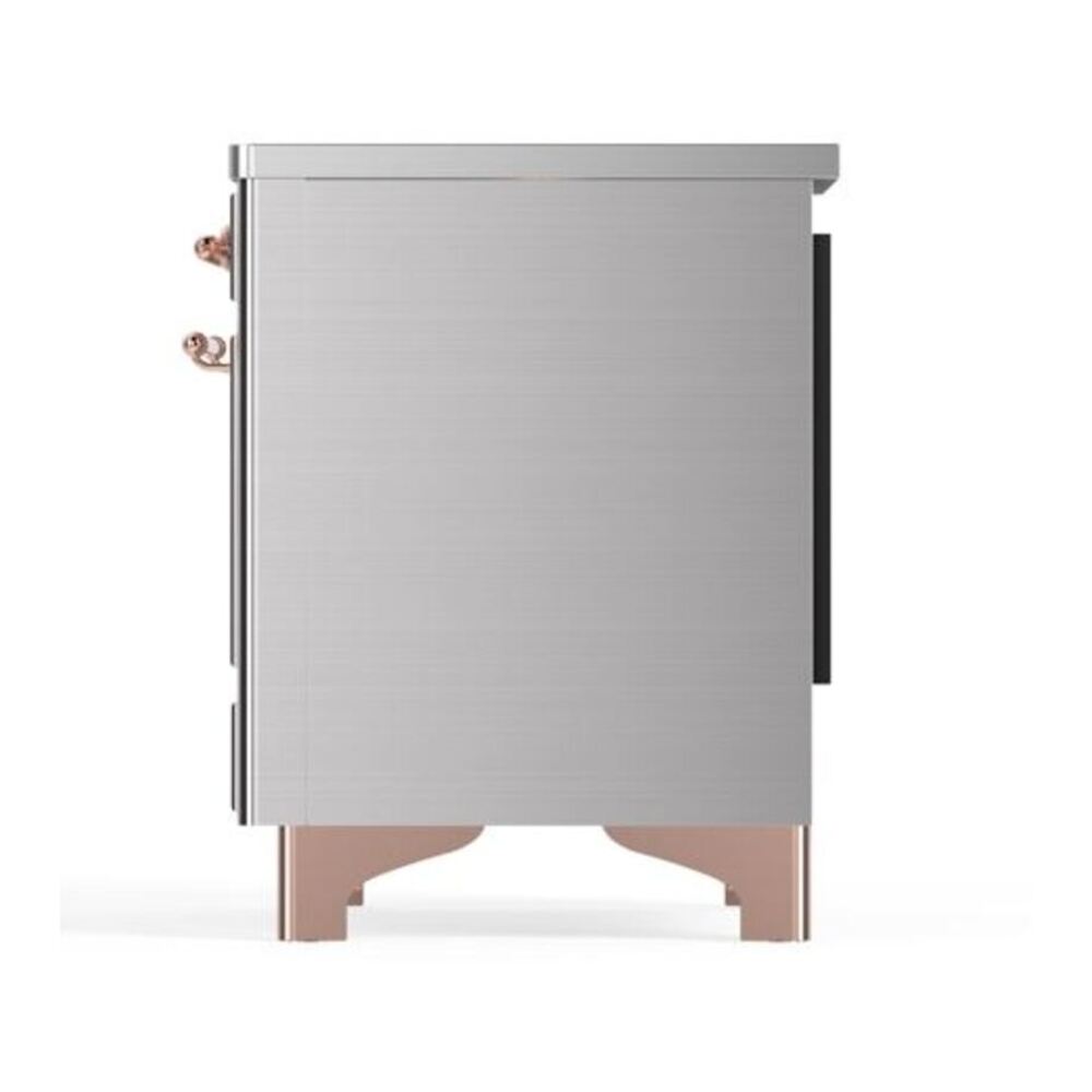 ILVE Majestic II 40 inch Triple Glass Door Induction Range Copper Stainless Steel