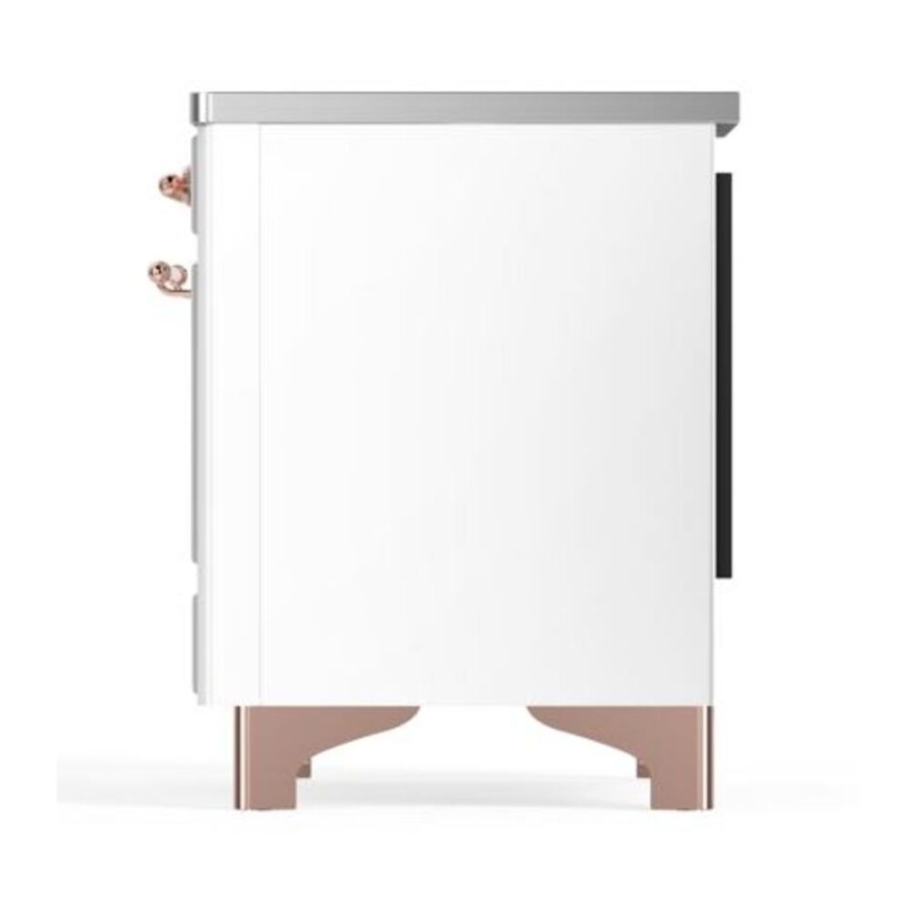 ILVE Majestic II 40 inch Triple Glass Door Induction Range Copper White