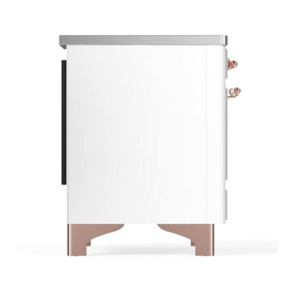 ILVE Majestic II 40 inch Triple Glass Door Induction Range Copper White