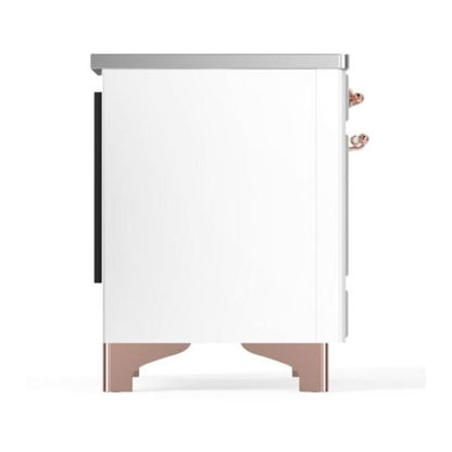 ILVE Majestic II 40 inch Triple Glass Door Induction Range Copper White