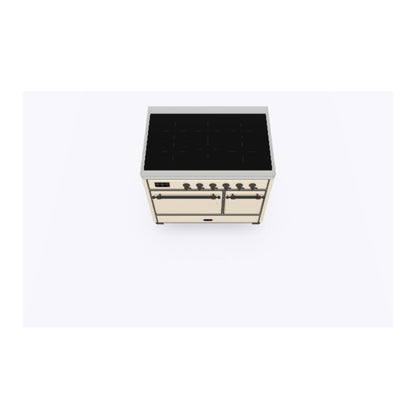 ILVE Majestic II 40 inch Solid Door Induction Range Burnished Antique White