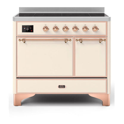 ILVE Majestic II 40 inch Solid Door Induction Range Copper Antique White