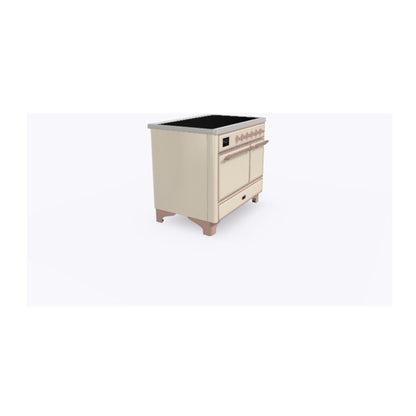 ILVE Majestic II 40 inch Solid Door Induction Range Copper Antique White
