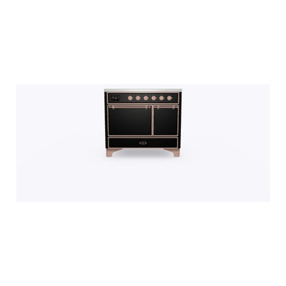 ILVE Majestic II 40 inch Solid Door Induction Range Copper Glossy Black