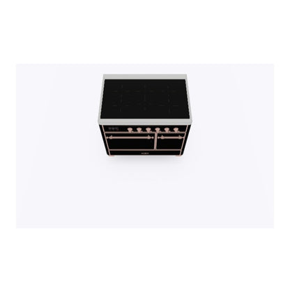 ILVE Majestic II 40 inch Solid Door Induction Range Copper Glossy Black