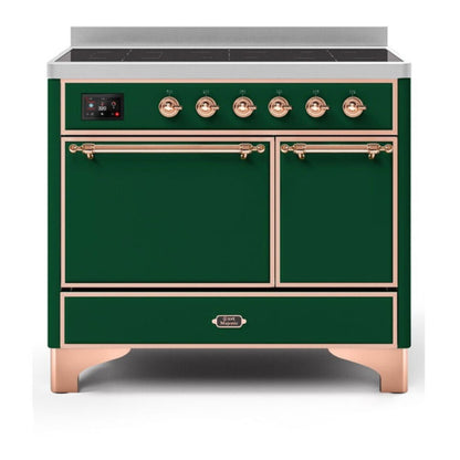 ILVE Majestic II 40 inch Solid Door Induction Range Copper Emerald Green