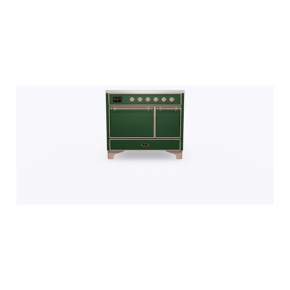 ILVE Majestic II 40 inch Solid Door Induction Range Copper Emerald Green