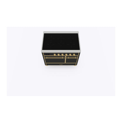 ILVE Majestic II 40 inch Solid Door Induction Range Brass Graphite Matte