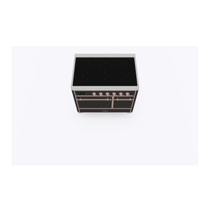 ILVE Majestic II 40 inch Solid Door Induction Range Copper Graphite Matte