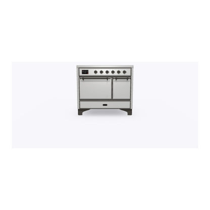 ILVE Majestic II 40 inch Solid Door Induction Range Burnished Stainless Steel