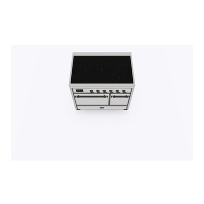 ILVE Majestic II 40 inch Solid Door Induction Range Burnished Stainless Steel