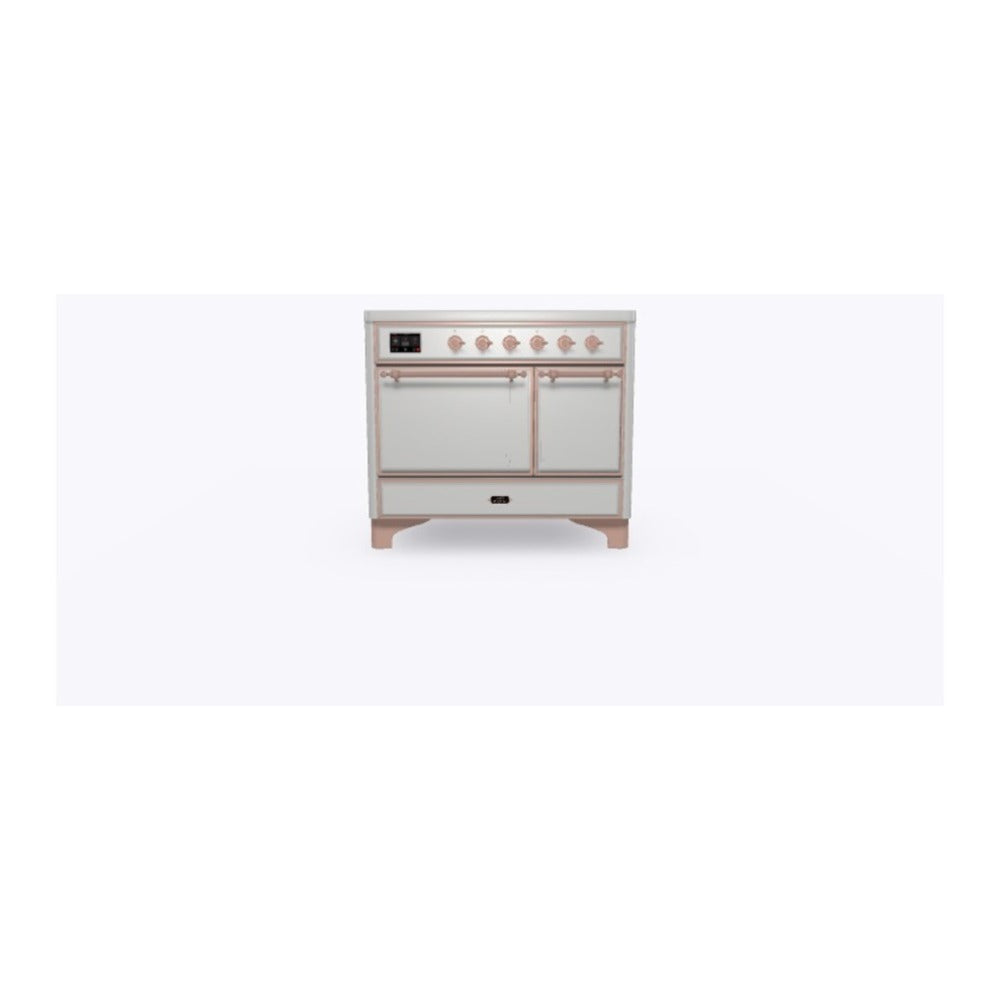 ILVE Majestic II 40 inch Solid Door Induction Range Copper Stainless Steel