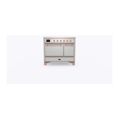 ILVE Majestic II 40 inch Solid Door Induction Range Copper Stainless Steel