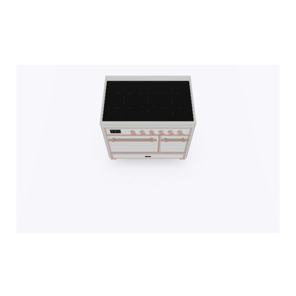 ILVE Majestic II 40 inch Solid Door Induction Range Copper Stainless Steel