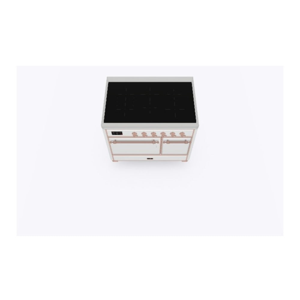 ILVE Majestic II 40 inch Solid Door Induction Range Copper White