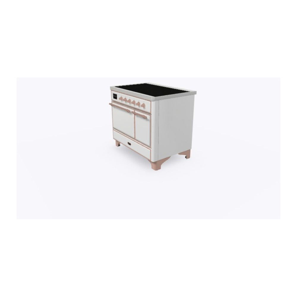 ILVE Majestic II 40 inch Solid Door Induction Range Copper White