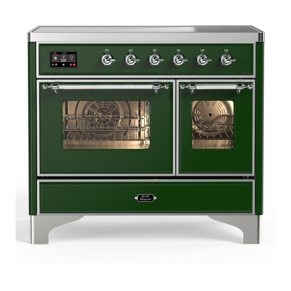 ILVE Majestic III 40" Emerald Green Induction Range with 6 Elements Triple Glass Door