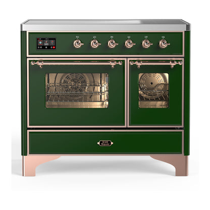 ILVE Majestic III 40" Emerald Green Induction Range with 6 Elements Triple Glass Door