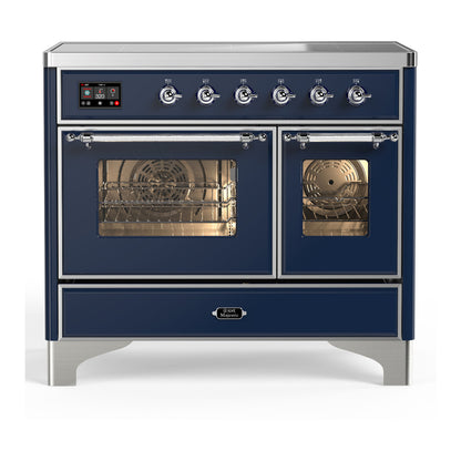 ILVE Majestic III 40" Midnight Blue Induction Range with 6 Elements Triple Glass Door