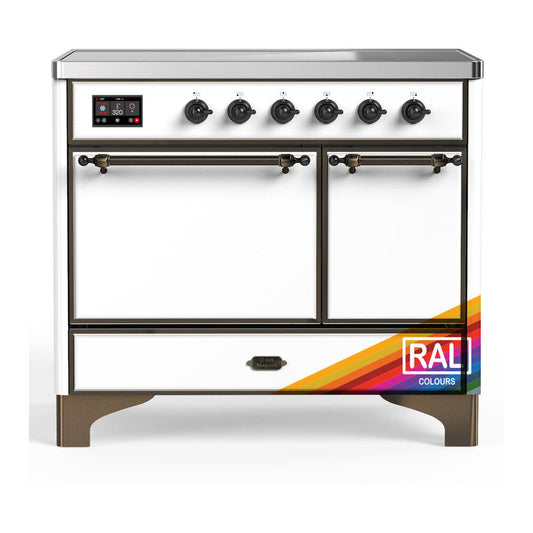 ILVE Majestic III 40" RAL Induction Range with 6 Elements Solid Door