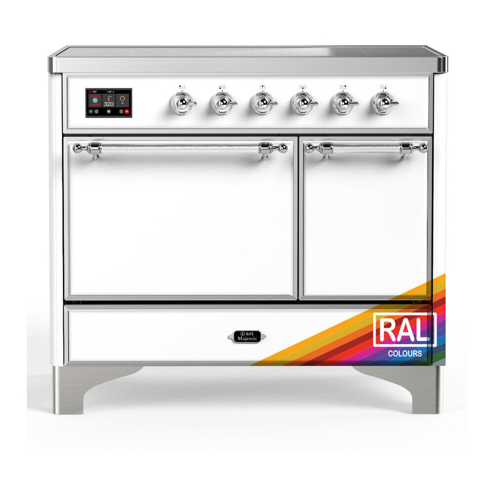 ILVE Majestic III 40" RAL Induction Range with 6 Elements Solid Door