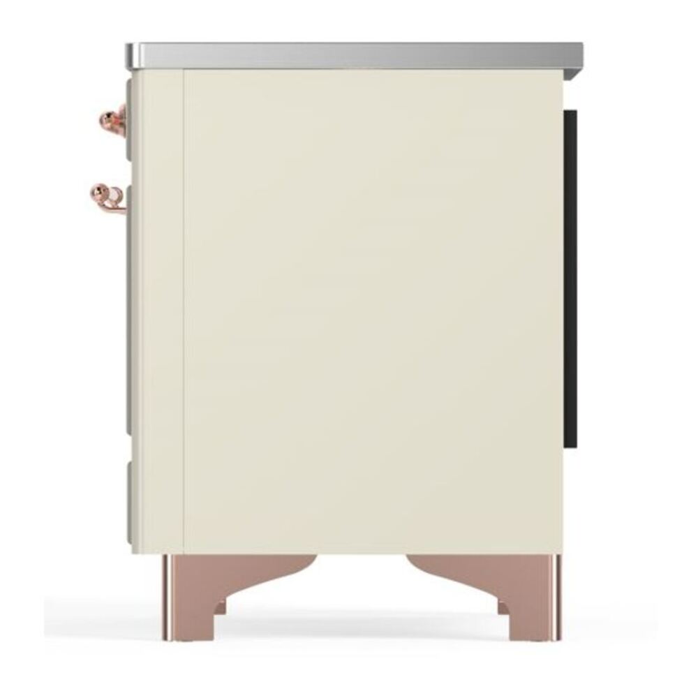 ILVE Majestic II 36 inch Triple Glass Door Induction Range Copper Antique White