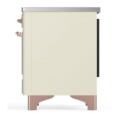 ILVE Majestic II 36 inch Triple Glass Door Induction Range Copper Antique White