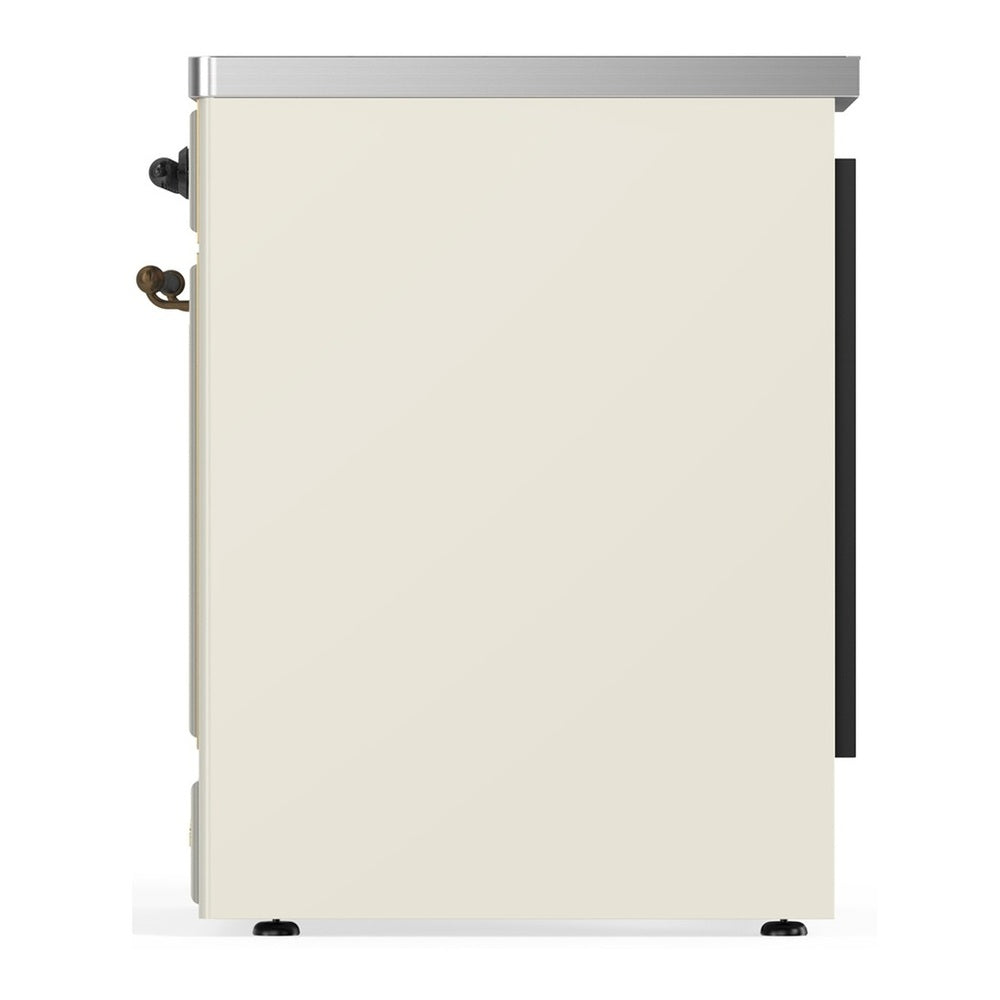 ILVE Majestic III 30 inch Triple Glass Door Induction Range Burnished Antique White