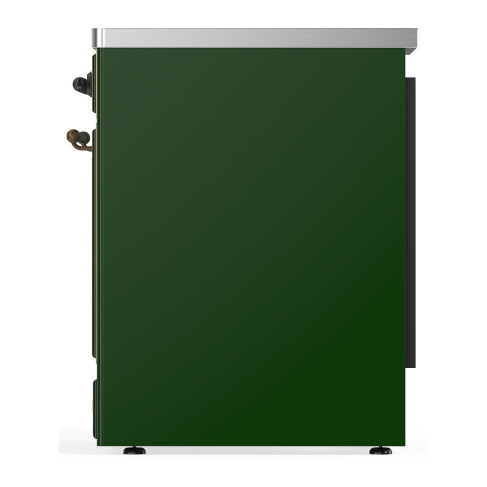 ILVE Majestic III 30" Emerald Green Induction Range with 4 Elements Solid Door