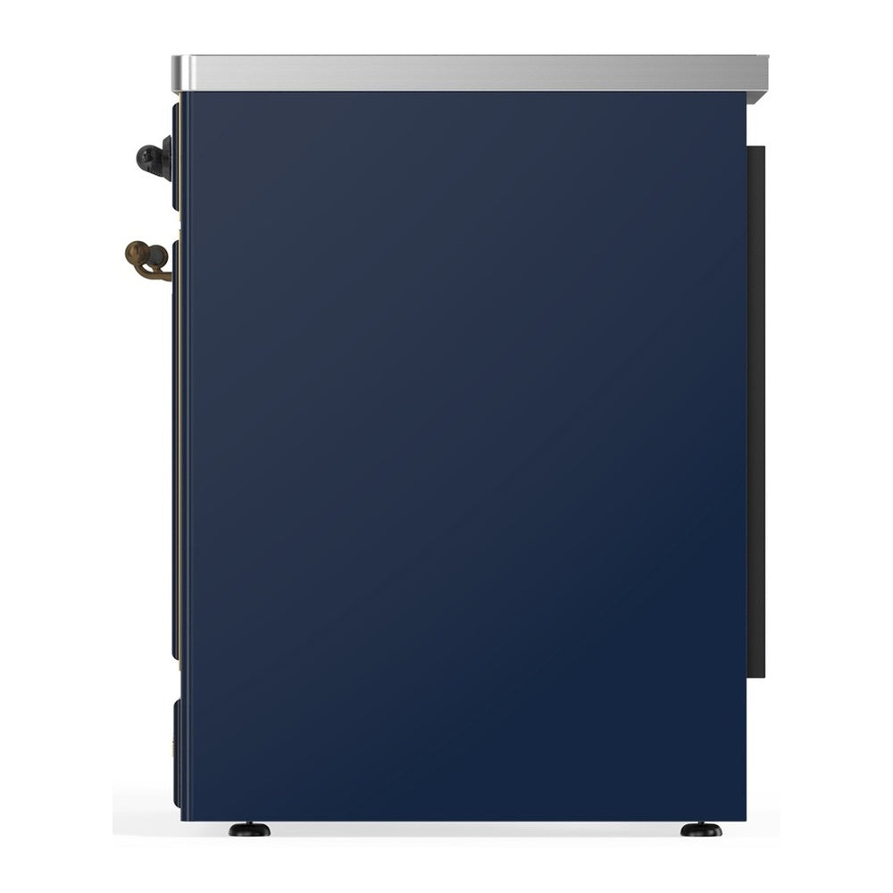 ILVE Majestic III 30" Midnight Blue Induction Range with 4 Elements Solid Door