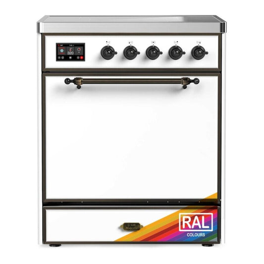 ILVE Majestic III 30" RAL Induction Range with 4 Elements Solid Door