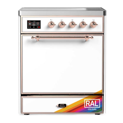 ILVE Majestic III 30" RAL Induction Range with 4 Elements Solid Door
