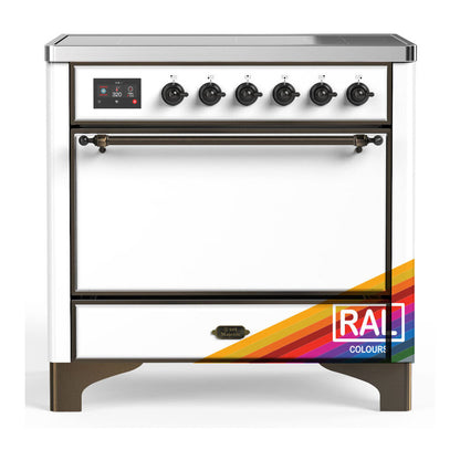 ILVE Majestic III 36" RAL Induction Range with 6 Elements Solid Door
