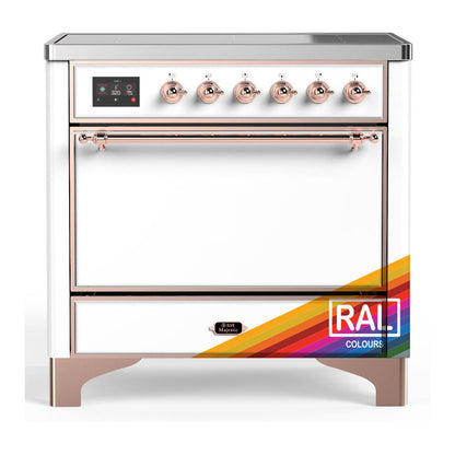ILVE Majestic III 36" RAL Induction Range with 6 Elements Solid Door