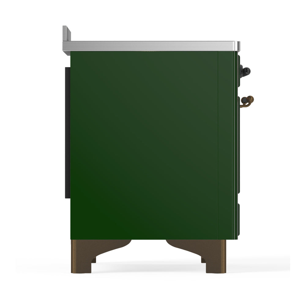 ILVE Majestic III 48" Emerald Green Induction Range with 6 Elements Triple Glass Door