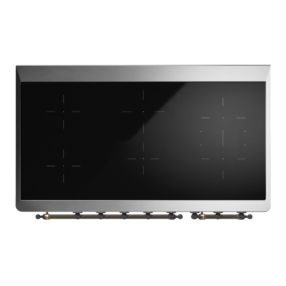 ILVE Majestic III 48" Emerald Green Induction Range with 6 Elements Triple Glass Door