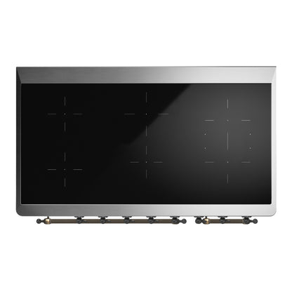 ILVE Majestic III 48" Emerald Green Induction Range with 6 Elements Triple Glass Door
