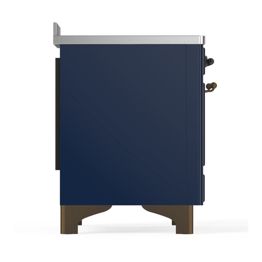 ILVE Majestic III 48" Midnight Blue Induction Range with 6 Elements Triple Glass Door