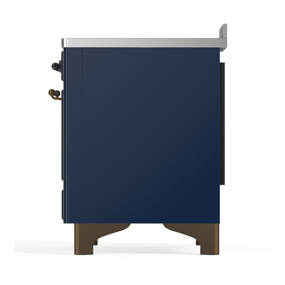 ILVE Majestic III 48" Midnight Blue Induction Range with 6 Elements Solid Door