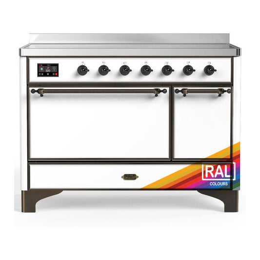 ILVE Majestic III 48" RAL Induction Range with 6 Elements Solid Door