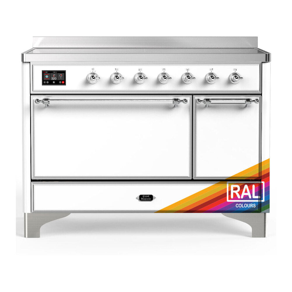 ILVE Majestic III 48" RAL Induction Range with 6 Elements Solid Door