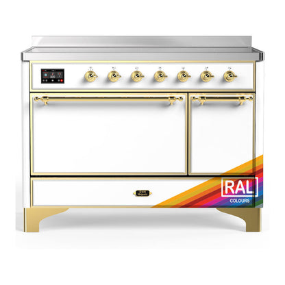 ILVE Majestic III 48" RAL Induction Range with 6 Elements Solid Door