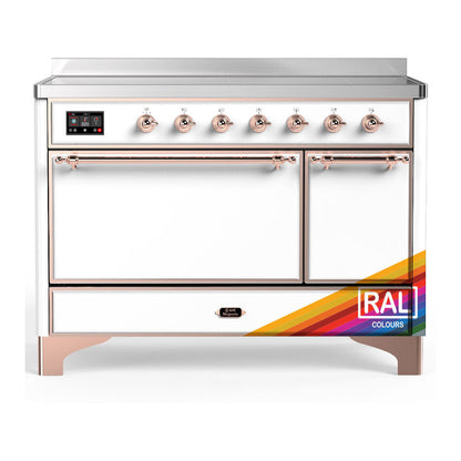 ILVE Majestic III 48" RAL Induction Range with 6 Elements Solid Door