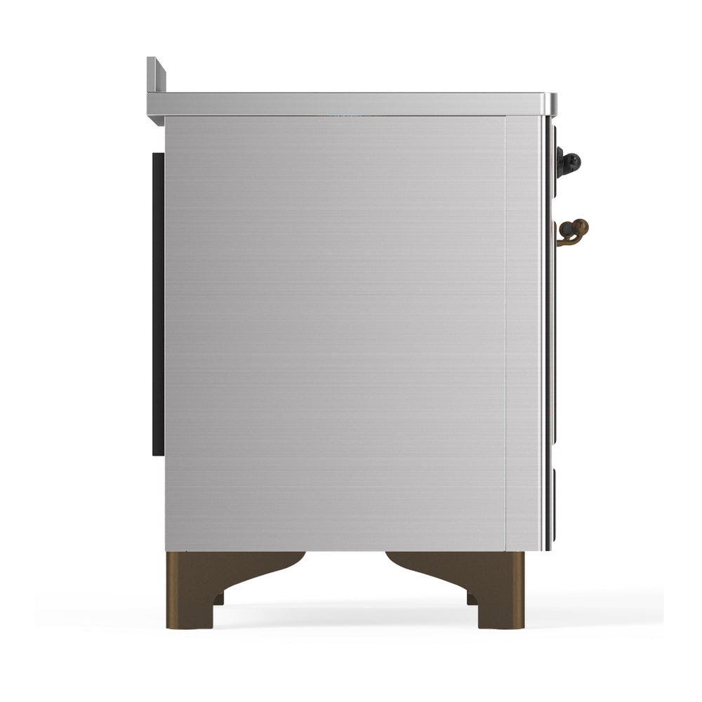 ILVE Majestic III 48" Stainless Steel Induction Range with 6 Elements Solid Door