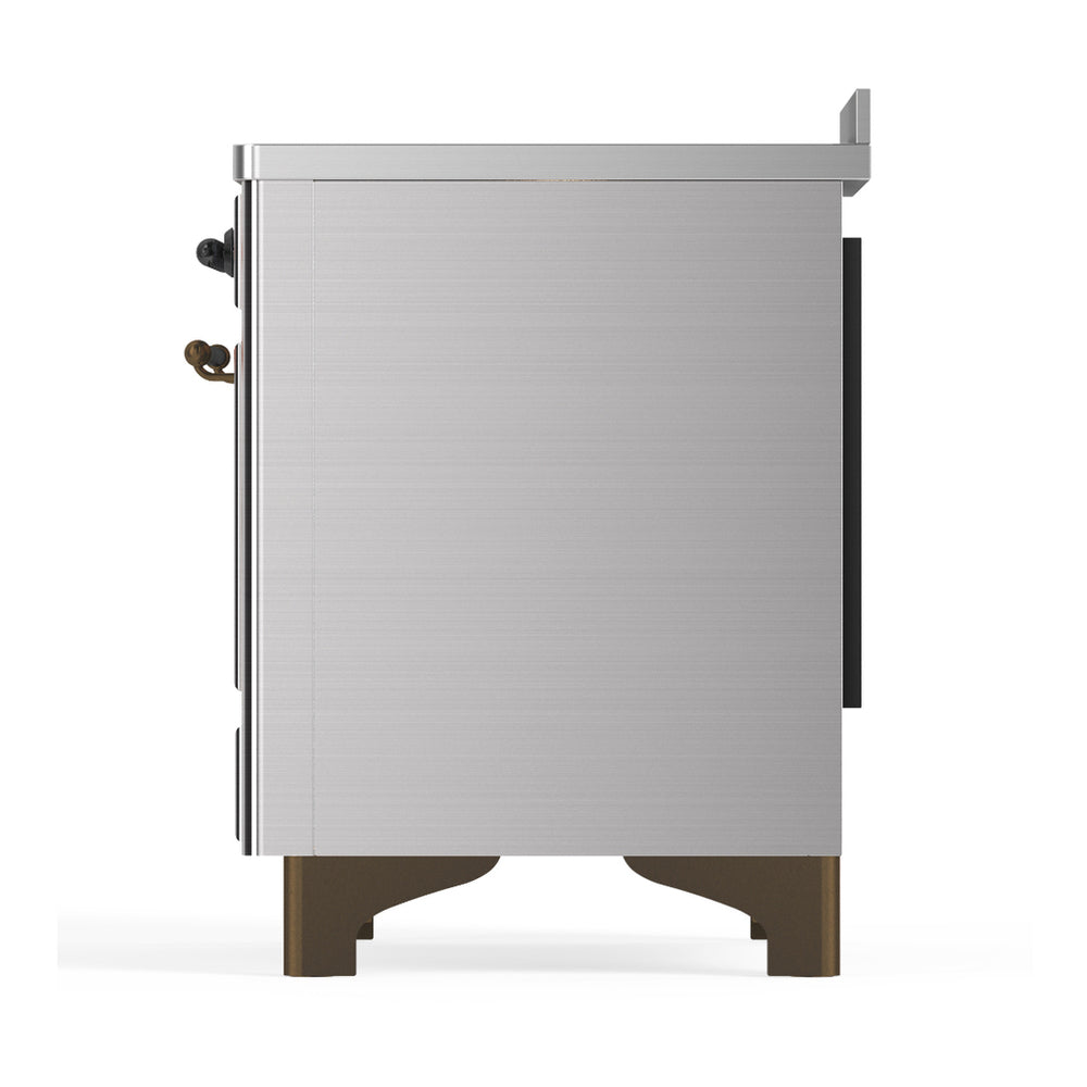ILVE Majestic III 48" Stainless Steel Induction Range with 6 Elements Solid Door