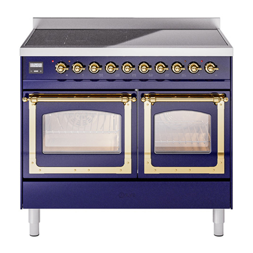 ILVE Nostalgie II Noblesse 40" Midnight Blue Induction Range with 6 Elements Triple Glass Door