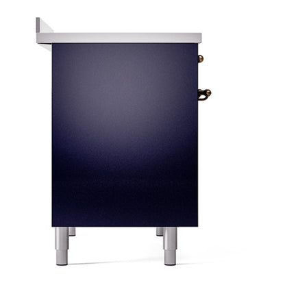 ILVE Nostalgie II Noblesse 40" Midnight Blue Induction Range with 6 Elements Solid Door